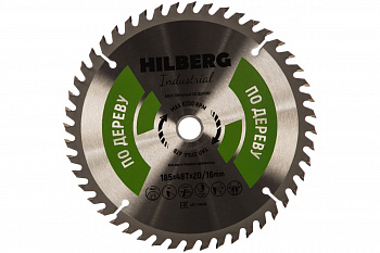 Диск пильный Industrial Дерево (185x20/16 мм; 48Т) Hilberg HW186