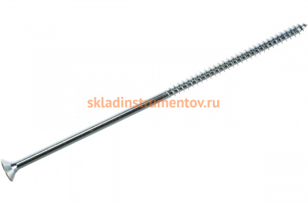 Универсальные шурупы для дерева, ДСП, ДВП Зубр оцинкованные, PZ, 6,0x160мм, ТФ3, 65 штук 4-300373-60-160