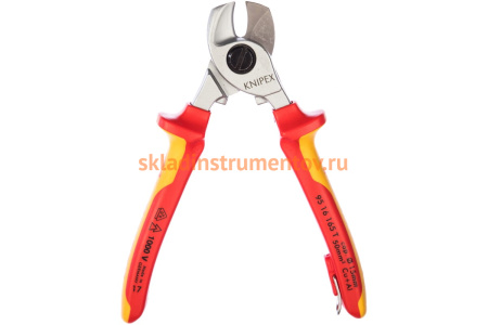 Ножницы для резки кабелей со страховочным креплением 165 мм KNIPEX KN-9516165T