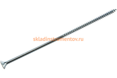 Универсальные шурупы для дерева, ДСП, ДВП Зубр оцинкованные, PZ, 6,0x160мм, ТФ3, 65 штук 4-300373-60-160