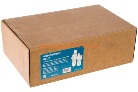 Фильтр воздушный с редуктором и лубрикатором (1/4"; 1700 л/мин) NORDBERG NP8412