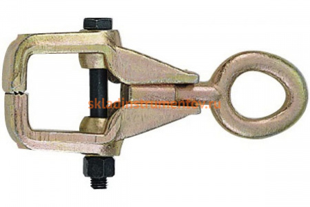 Клещеобразный усиленный зажим для кузовных работ с рым-болтом, нагрузка 3т FORCE 62503