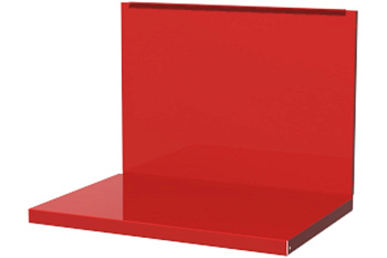 Полка/стенка для бестумбового и двухтумбового верстака, красная FERRUM 01.500-3000