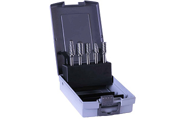 Набор из 5 твердосплавных борфрез с хвостовиком 6 мм Euroboor RBS.105