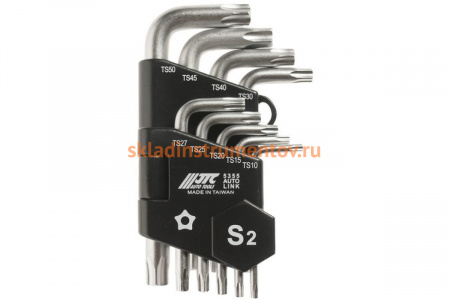 Набор Г-образных ключей торкс ТS10-ТS50 9шт JTC 5355