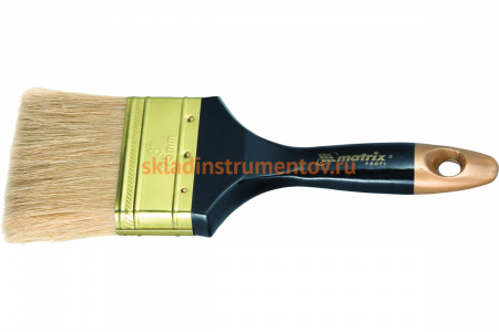 Плоская кисть Matrix Профи натуральная щетина деревянная ручка 2" 83152