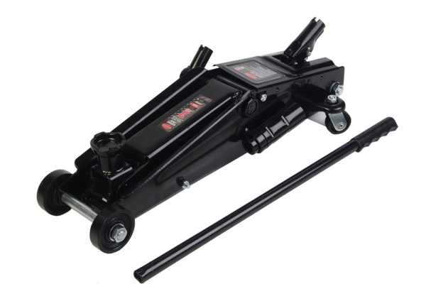 Гидравлический подкатной домкрат с механизмом быстрого подъема и сменной надставкой ROCKFORCE 3т RF-T83006B