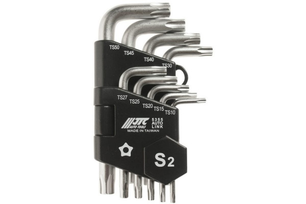 Набор Г-образных ключей торкс ТS10-ТS50 9шт JTC 5355