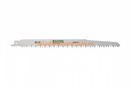 Полотно Kraftool по дереву для электроножовки S1531L 1/2" S разведенные заточенные зубья Cr-V шаг 5-6.5 мм 280 мм 159717