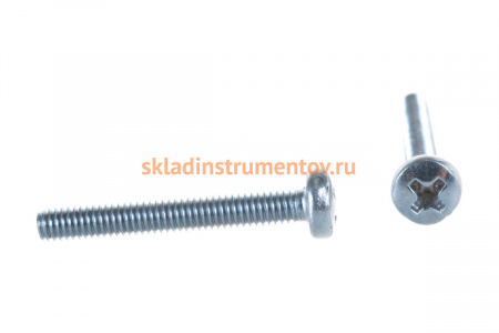 Винт ЗУБР DIN 7985 M4x30мм, 10шт, кл. пр. 4.8, оцинкованный, 303156-04-030