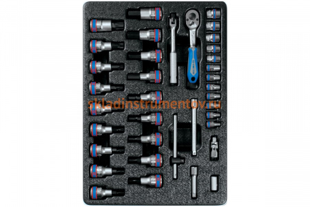 Ложемент для набора торцевых головок 9-7537MR, PVC KING TONY 84714320B