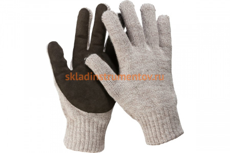 Утепленные перчатки ЗУБР Тайга Профессионал, S-M 11467-S