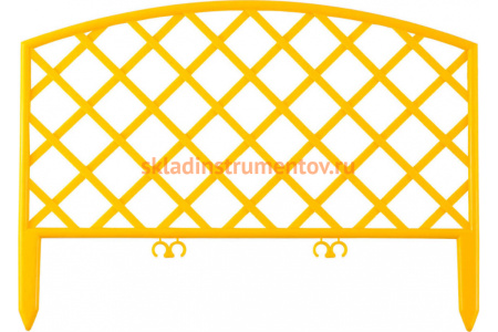 Декоративный забор Grinda Плетень 24x320 см желтый 422207-Y