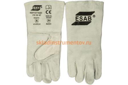 Спилковые краги с подкладкой ESAB Heavy Duty BASIC 9L СВ000008903 Спилковые краги с подкладкой ESAB Heavy Duty BASIC 9L СВ000008903