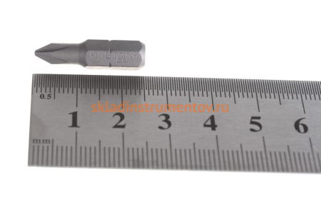 Вставка бита торцевая 1/4", Phillips, PH1, L = 25 мм KING TONY 102501P