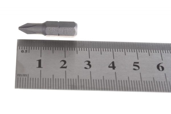 Вставка бита торцевая 1/4", Phillips, PH1, L = 25 мм KING TONY 102501P