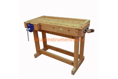 Деревянный верстак Петроградъ 1060х500 мм, с лотком, ПТ - HVR801, БТ - HV515 М00012866