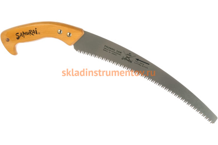 Усиленная пила изогнутое полотно, деревянная ручка SAMURAI W-330-LH 2