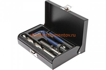 Набор для восстановления резьбы (вставки М12х1.75, L=16.3 мм, 10 штук) 14 предметов JTC 4787