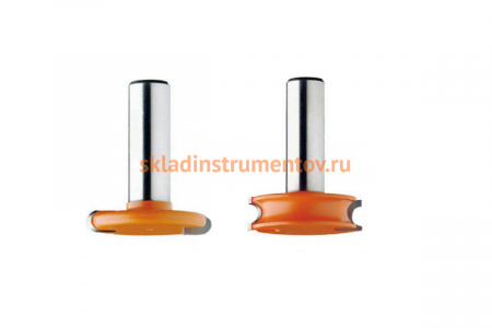 Комплект фрез концевых (2 шт; 38 мм; R 3.2 мм; хвостовик 12 мм) CMT 955.701.11