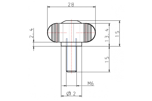 Ручка-барашек KIPP K0274.006X15