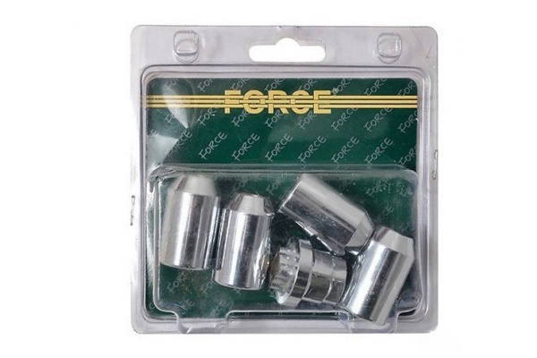 Набор секреток на колесные диски М12x1.5RH 5 предметов FORCE 644405