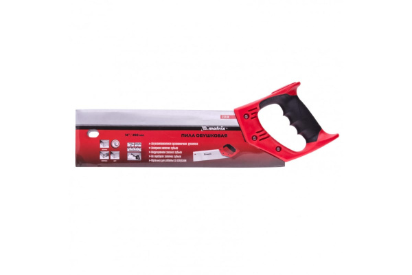 Обушковая пила по дереву для стусла MATRIX 350 мм, двухкомпонентная рукоятка 23148
