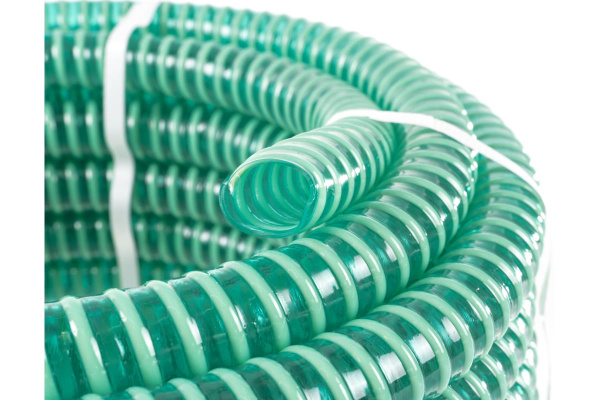 Шланг напорно-всасывающий со спиралью ПВХ (15 м; 25 мм; 3 атм) ЗУБР 40325-25-15