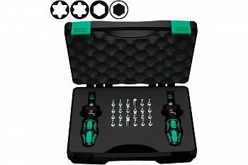 Набор динамометрических отверток Wera 7440/41 SATZ 0,3 - 3 нм / set 0,3 - 3 нм WE-074738