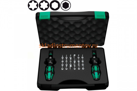 Набор динамометрических отверток Wera 7440/41 SATZ 0,3 - 3 нм / set 0,3 - 3 нм WE-074738