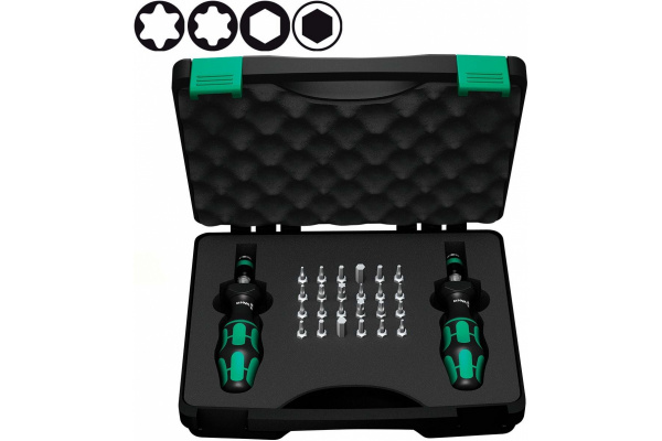 Набор динамометрических отверток Wera 7440/41 SATZ 0,3 - 3 нм / set 0,3 - 3 нм WE-074738