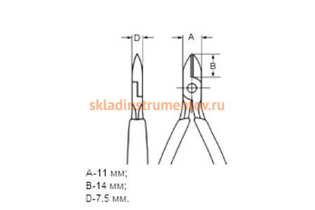 Бокорезы для электроники KNIPEX KN-7711115