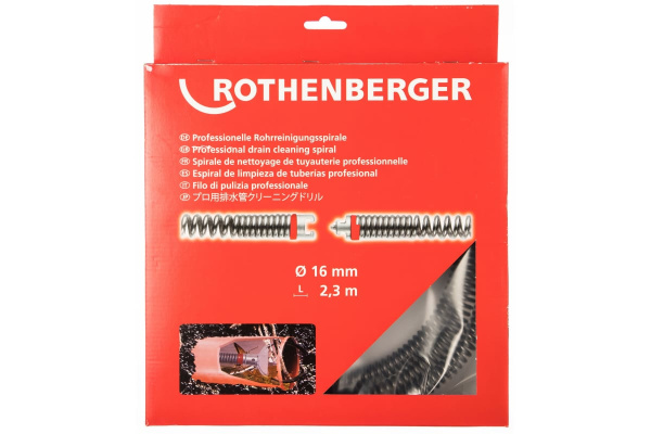 Спираль 16ммх2.3м для машин R550-R750 Rothenberger СТАНДАРТ 72431