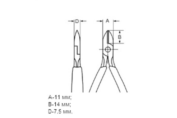 Бокорезы для электроники KNIPEX KN-7711115