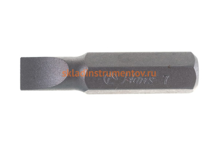 Бита шлицевая короткая (SL 7; 5/16") Hans 012-4M07