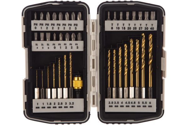 Набор бит и свёрл  40 предметов MATRIX 11322