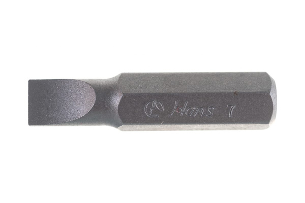 Бита шлицевая короткая (SL 7; 5/16") Hans 012-4M07