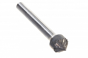 Борфреза твердосплавная зенкер 90 град. с двойной насечкой (10х5 мм; хвостовик 6 мм) ПНЕВМО-ТРЕЙД K1005-M06