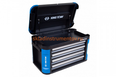 Инструментальный ящик KING TONY 4 ящика и отсек 87G11-4B-BK