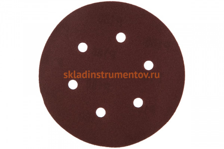 Круг шлифовальный на липкой основе (5 шт; 150 мм; Р180) ПРАКТИКА 031-594