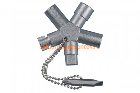 Ключ универсальный для распределительного шкафа с полумесяцем HAUPA „HUPkey“ 110697