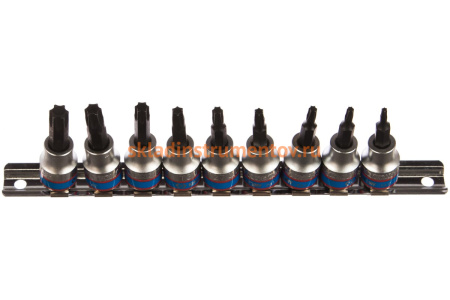 Набор торцевых насадок TORX (9 предметов; T10-T50; 3/8 дюйма) KING TONY 3109PR8