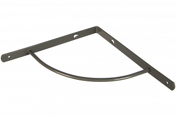 Арочный выгнутый кронштейн СИБРТЕХ 250х250х20 мм серый 94059
