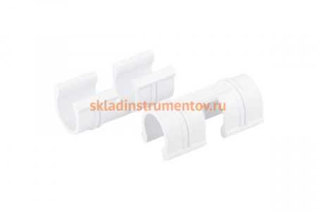 Зажим для крепления плёнки к каркасу парника PALISAD d-12 мм, 20 шт, белый 64427