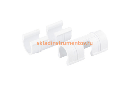 Зажим для крепления плёнки к каркасу парника PALISAD d-12 мм, 20 шт, белый 64427