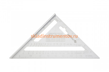 Разметочный угольник HOEGERT TECHNIK алюминиевый, 185 мм HT4M216