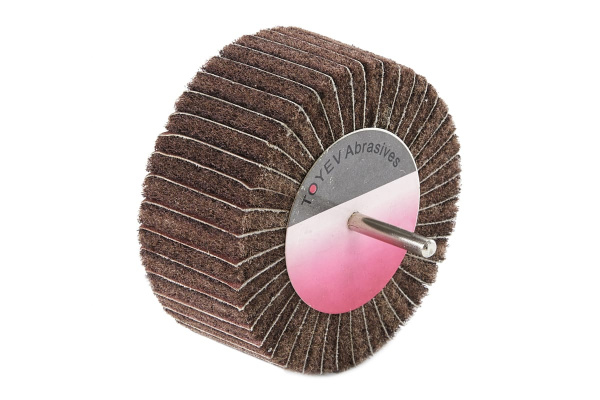 Щетка комбинированная шлифовальная на шпинделе SKM (80x50x6 мм; A-MED+P100) Toyev 005011