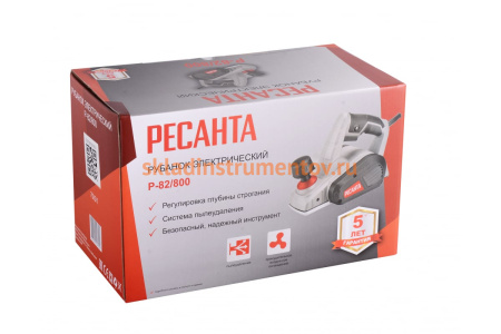 Электрический рубанок Ресанта Р-82/800 75/5/1