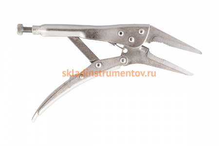 Зажимные клещи с удлиненными губками 225мм КОБАЛЬТ 244-254