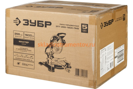 Торцовочная пила ЗУБР ЗПТ-255-1800 ЛМ2